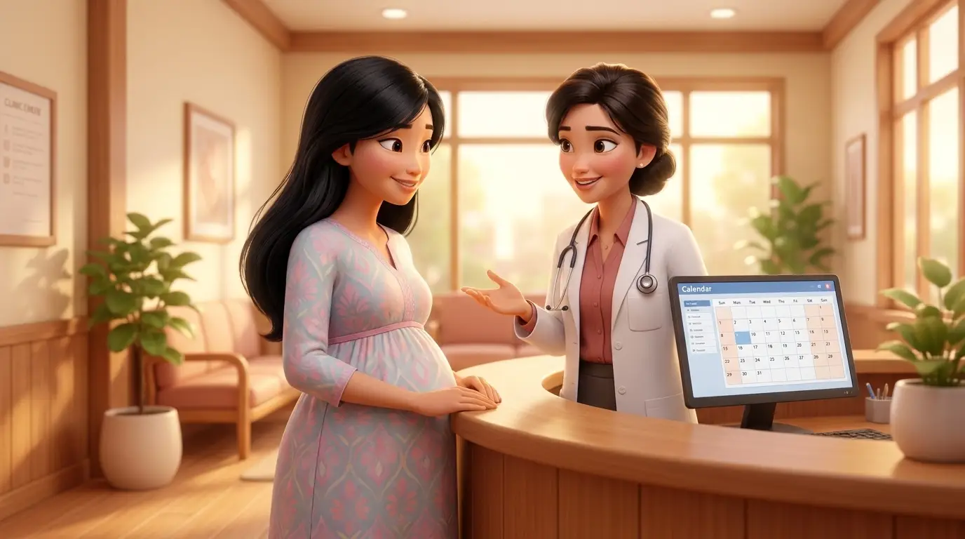 Mẹ bầu lên lịch khám, đồng hành cùng bác sĩ