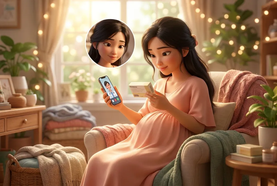 Mẹ bầu đọc kỹ nhãn thuốc và hỏi ý kiến bác sĩ